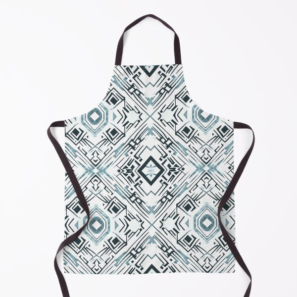 Item preview, Traditional Igorot-inspired tribal pattern. Ethnic White, black and blue grey. designed and sold by IlustradoArts.