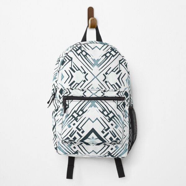 Item preview, Traditional Igorot-inspired tribal pattern. Ethnic White, black and blue grey. designed and sold by IlustradoArts.