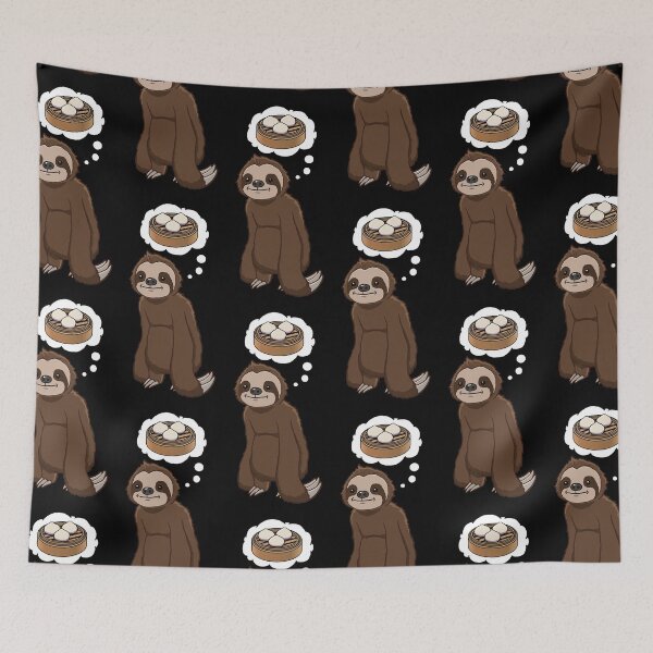 Item preview, Sloth thinking about eating Dim Sum Buns designed and sold by jonmlam.