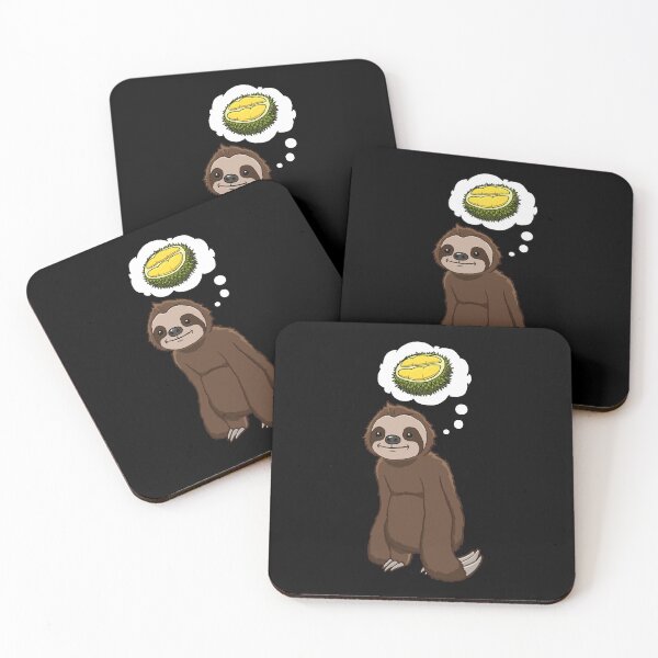 Item preview, Sloth thinking about eating Durian Fruit designed and sold by jonmlam.
