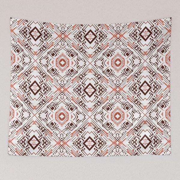 Item preview, Traditional Igorot-inspired tribal pattern. Ethnic White, black and red. designed and sold by IlustradoArts.