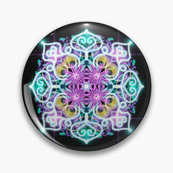 Item preview, Neon Mandala Flower Abstract designed and sold by Chatchot.