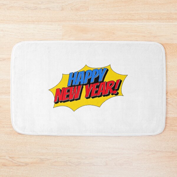 Item preview, happy new year written in superhero style , pop art designed and sold by JAG2B.