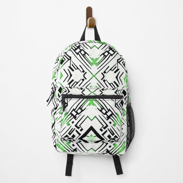 Item preview, Traditional Igorot-inspired tribal pattern. Ethnic White, black and green. designed and sold by IlustradoArts.
