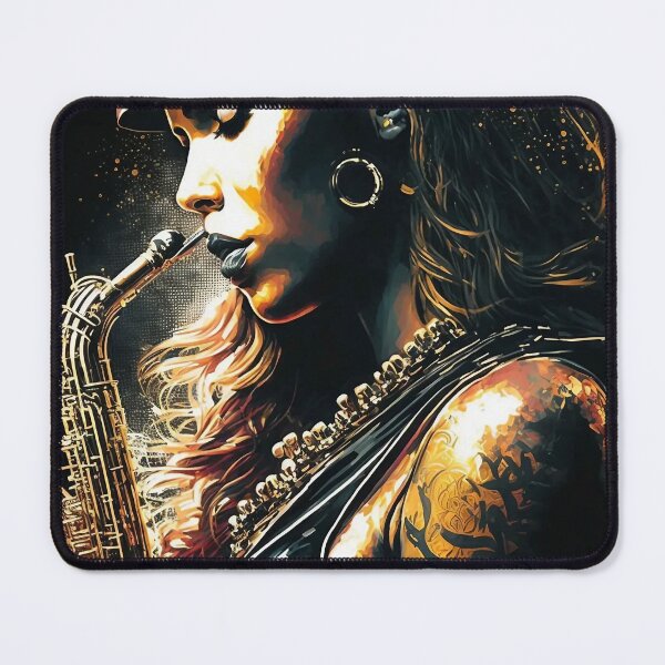 Item preview, Jazz Girl On Stage With A Saxophone designed and sold by Mitch-Angelo.