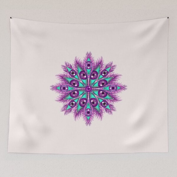 Item preview, Neon Mandala Flower Abstract designed and sold by Chatchot.