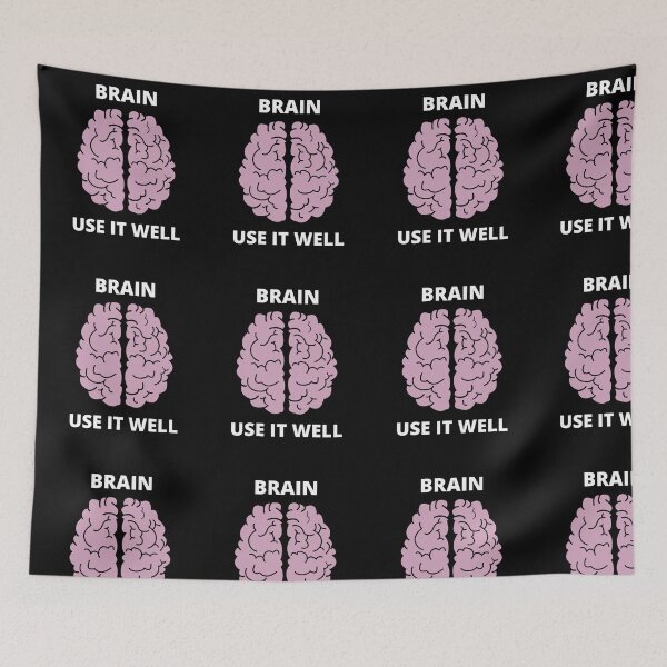 Item preview, Brain Use It Well - Funny Meme Sarcastic Satire - Self Inspirational Quotes - Inspirational Quotes About Life and Struggles designed and sold by ExploreTheStore.