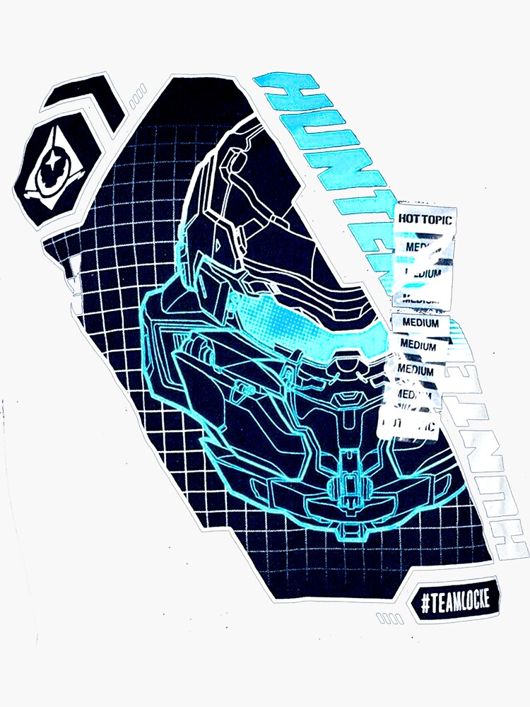 "HUNTER HUNTED LOCKE" Sticker for Sale by SHOPODAEa Redbubble