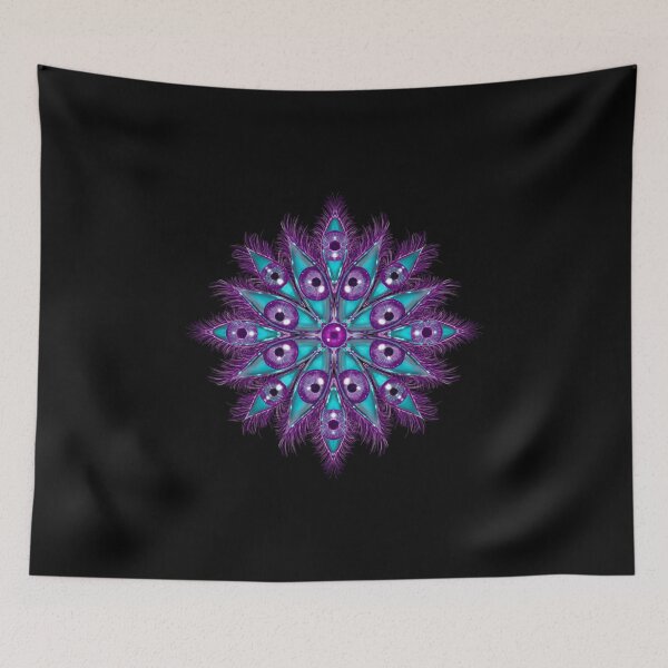 Item preview, Neon Mandala Flower Abstract designed and sold by Chatchot.