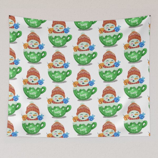Item preview, Happy Snowman - Crayon Drawing designed and sold by ngness.