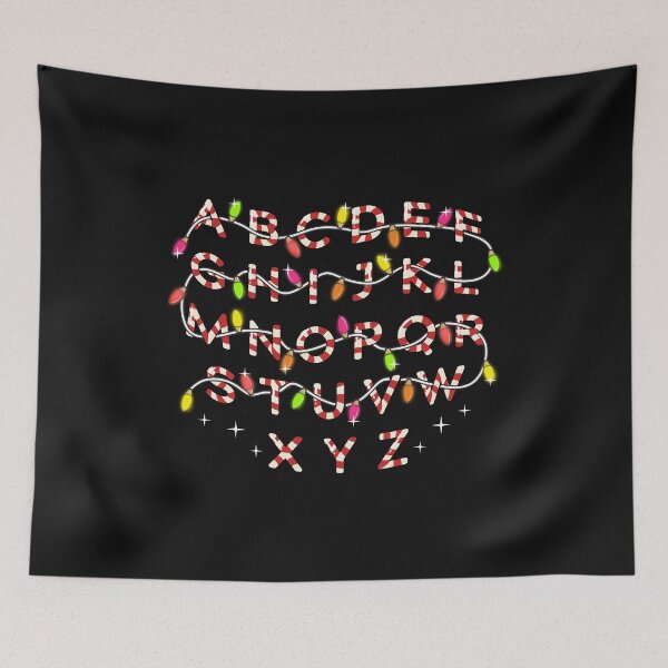 Item preview, Christmas Alphabet Candy Cane Letters in Xmas Lights Teacher school Cute for Kids  designed and sold by alenaz.