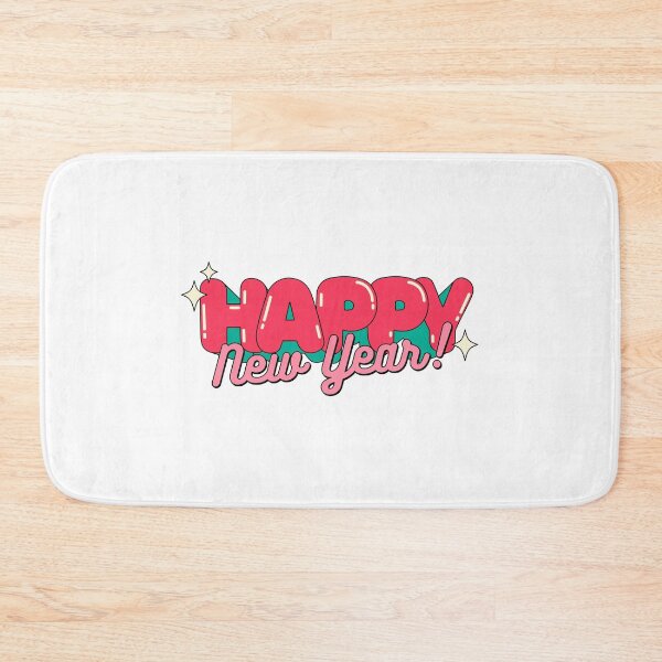 Item preview, happy new year in red written in an animated way, japanese, cute designed and sold by JAG2B.