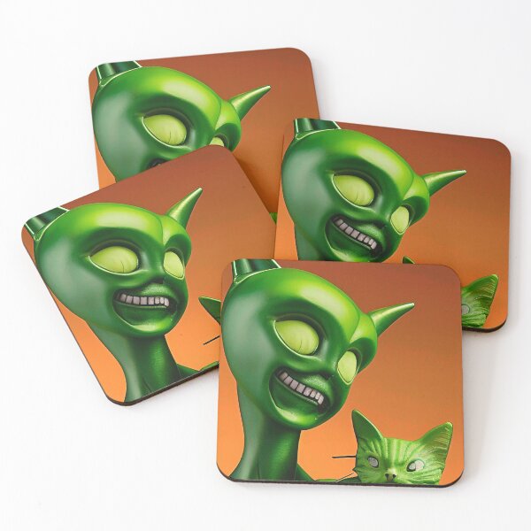 Item preview, Funny alien art. Extraterrestrial cats designed and sold by Neo-Expression.