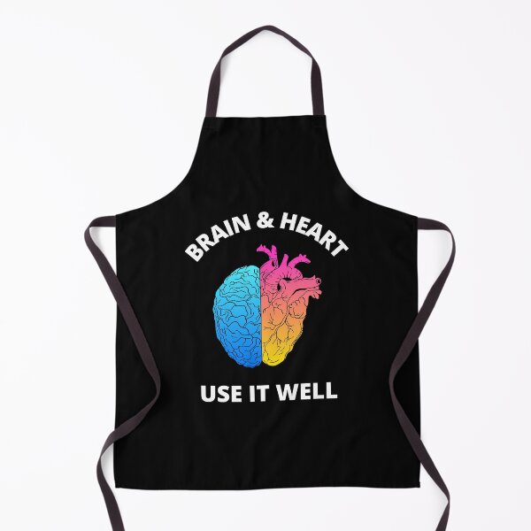 Item preview, Brain And Heart Use It Well - Funny Meme Sarcastic Satire - Self Inspirational Quotes - Inspirational Quotes About Life and Struggles designed and sold by ExploreTheStore.