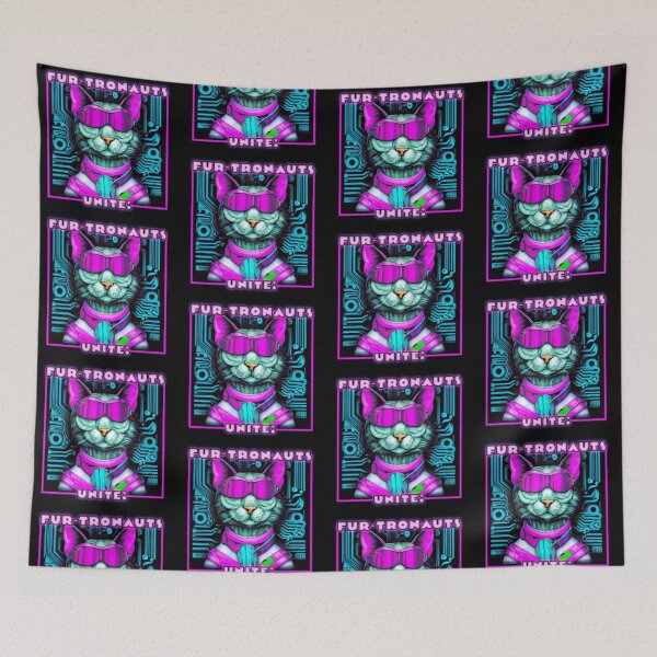 Item preview, Fur-tronauts Unite designed and sold by thedigitomato.