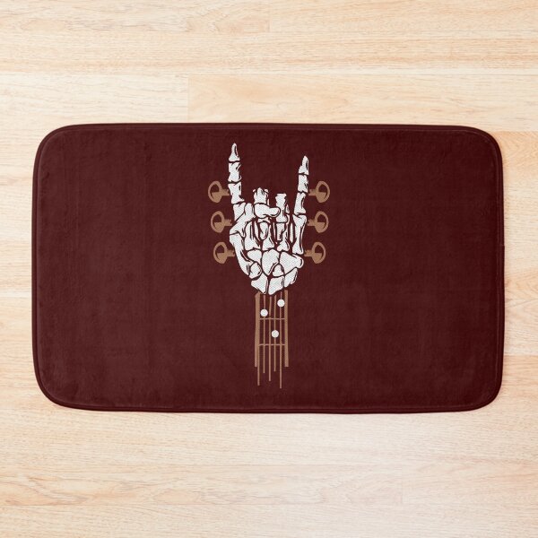 Item preview, Rock On The Guitar Neck Skeleton Hand Rock & Roll Music Guitarist Gift  designed and sold by alenaz.