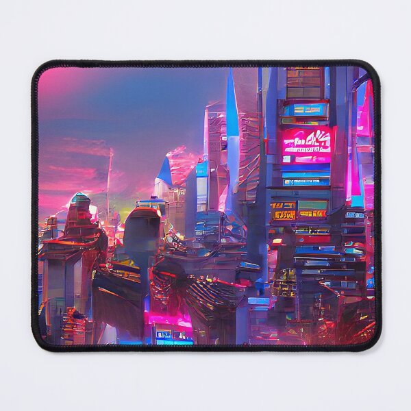 Item preview, Futuristic space city. Synthwave Retrowave Neon designed and sold by Neo-Expression.