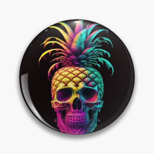 Item preview, Pineapple Skull Colourful Tripart designed and sold by CoyoteStudio.