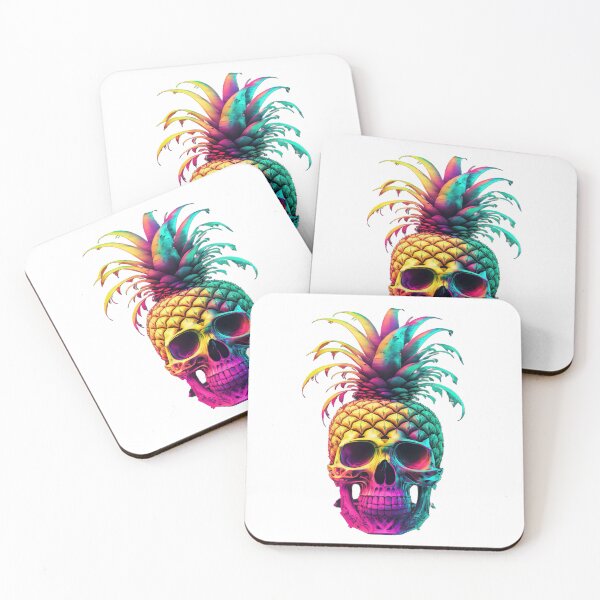 Item preview, Pineapple Skull Colourful Tripart designed and sold by CoyoteStudio.