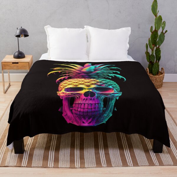 Item preview, Pineapple Skull Colourful Tripart designed and sold by CoyoteStudio.