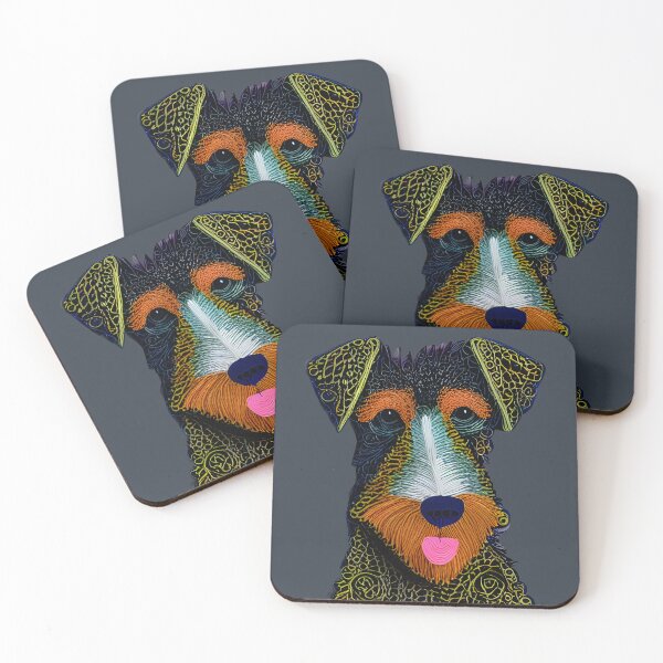 Item preview, Airedale Terrier 3D effect paper quill  designed and sold by Artiface.