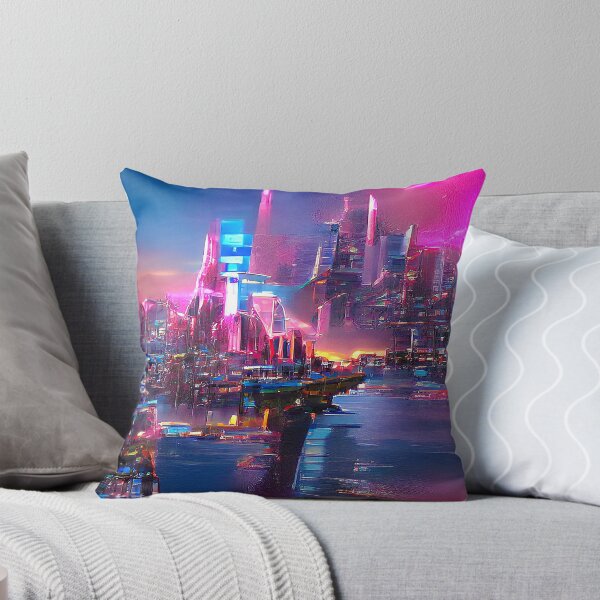 Item preview, Retrofuturism City NYC Synthwave surrealism designed and sold by Neo-Expression.