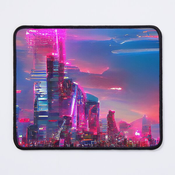 Item preview, Futuristic Space Skyline. Surreal Synthwave Neon designed and sold by Neo-Expression.