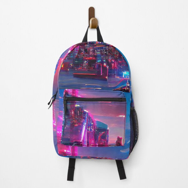 Item preview, Futuristic Space Skyline. Surreal Synthwave Neon designed and sold by Neo-Expression.