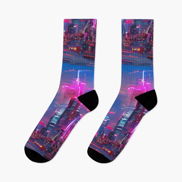 Item preview, Futuristic Space Skyline. Surreal Synthwave Neon designed and sold by Neo-Expression.