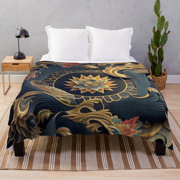 Aperçu de l'œuvre Cool Smooth Detailed Asian Pattern Digital Painting créée et vendue par CodeAndColors.