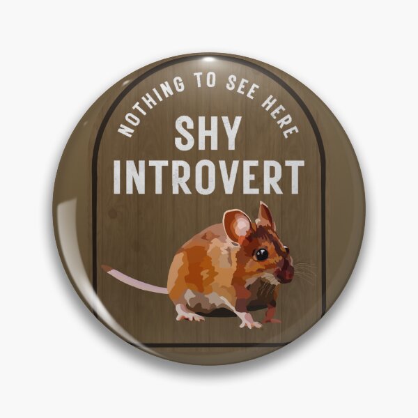 Item preview, Nothing to see here shy introvert mouse design designed and sold by Leah Radlett.