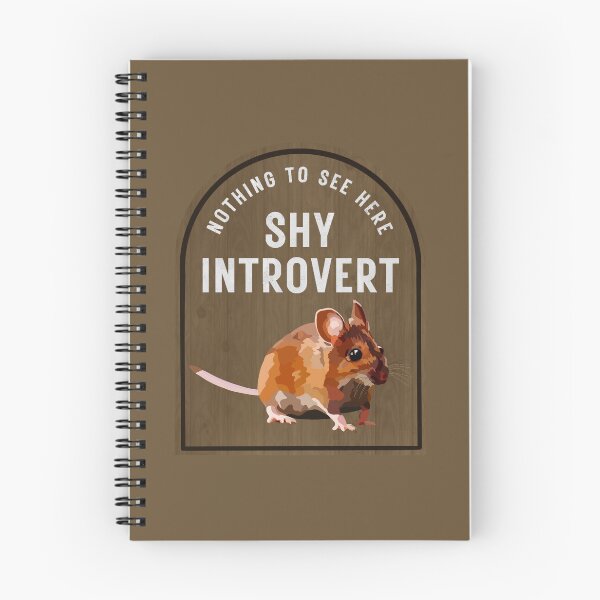 Item preview, Nothing to see here shy introvert mouse design designed and sold by Leah Radlett.
