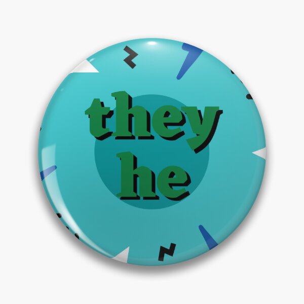 Item preview, They He Blue Pronouns designed and sold by nadiaakathewasp.