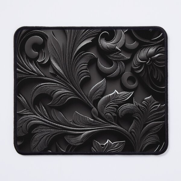Artikelvorschau, Black Designer Natural Pattern Digital Painting entworfen und verkauft von CodeAndColors.