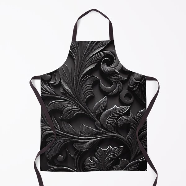 Aperçu de l'œuvre Black Designer Natural Pattern Digital Painting créée et vendue par CodeAndColors.