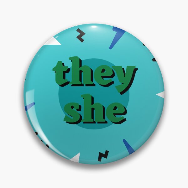 Item preview, They She Blue Pronouns designed and sold by nadiaakathewasp.