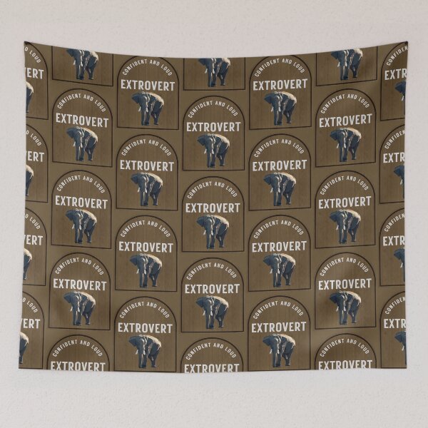Item preview, Confident and loud extrovert elephant design designed and sold by Leah Radlett.