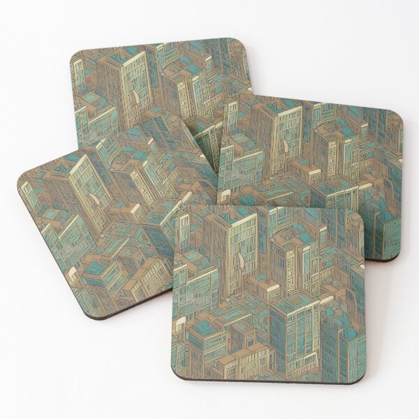 Item preview, Abstract modern city pattern designed and sold by CasualMadness.