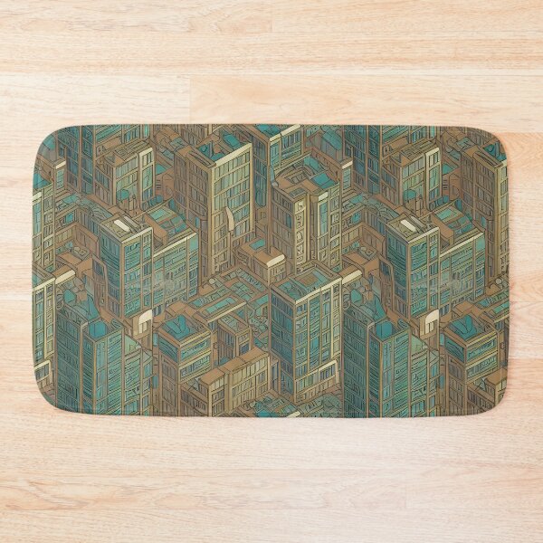 Item preview, Abstract modern city pattern designed and sold by CasualMadness.