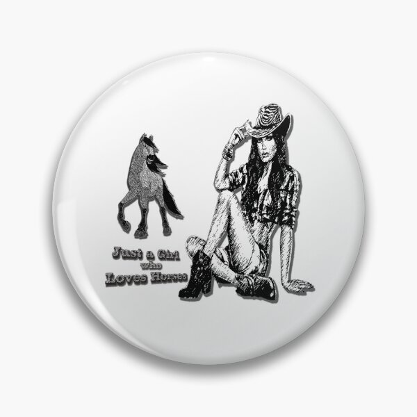 Item preview,  Just a Girl who Loves Horses and Ponies Sketch designed and sold by Huskyyy Designs.