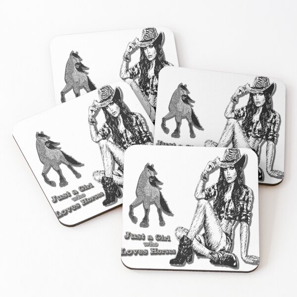 Item preview,  Just a Girl who Loves Horses and Ponies Sketch designed and sold by Huskyyy Designs.