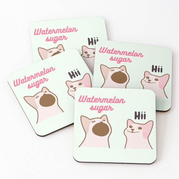 Item preview, Popcat watermelon sugar meme  designed and sold by megojamal.