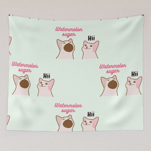 Item preview, Popcat watermelon sugar meme  designed and sold by megojamal.