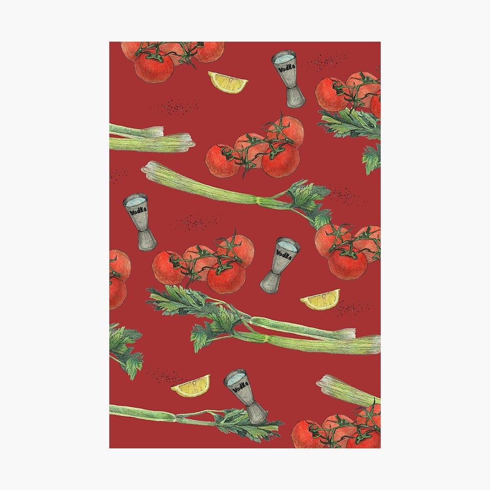 bloody mary recipe Photographic Print