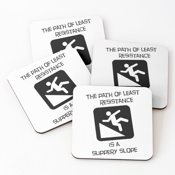 Item preview, A slippery slope (black) designed and sold by SolidEarthArt.