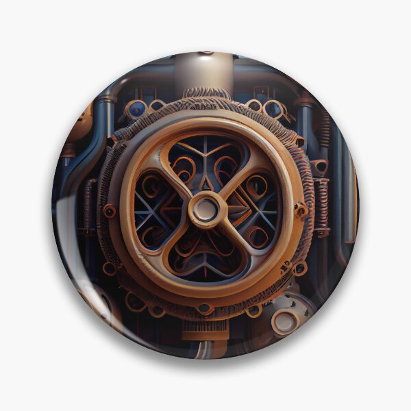 Item preview, Complex Industrial Pattern Digital Painting designed and sold by CodeAndColors.