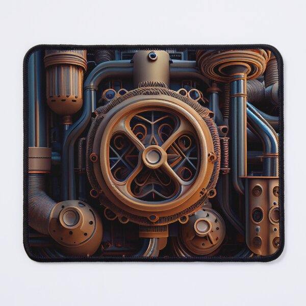 Item preview, Complex Industrial Pattern Digital Painting designed and sold by CodeAndColors.