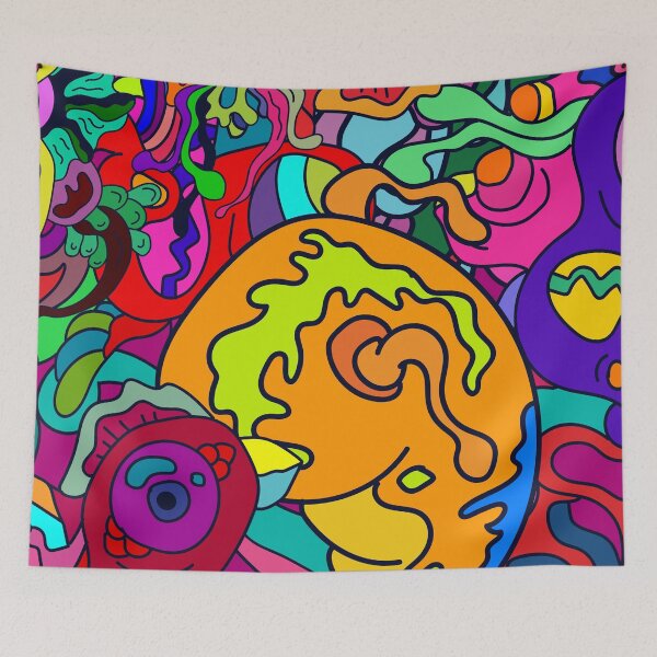 Item preview, Peeping Mollusk Doodle Pattern designed and sold by DJava-ArtO.