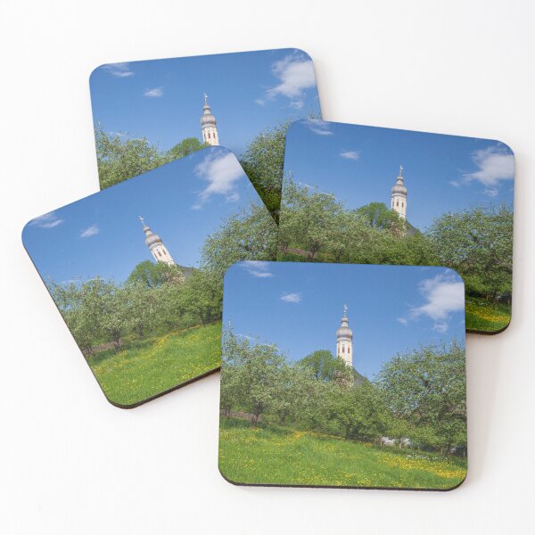 Item preview, Church with a flower meadow in spring, western village, Rosenheim, Upper Bavaria designed and sold by Torsten  Krüger.