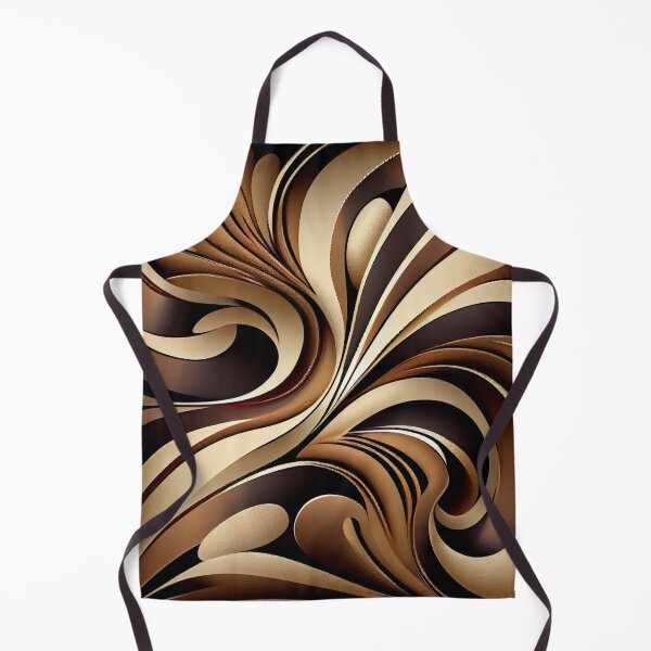 Item preview, Brown Contemporary Pattern Digital Painting designed and sold by CodeAndColors.